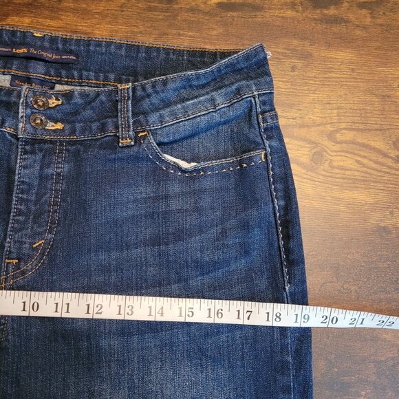 Levi's Jeans Size 14 Slender 526 Bootcut Open Button Flap Mid Rise Western - Picture 8 of 12